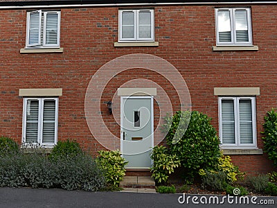 Red Brick House Editorial Stock Photo