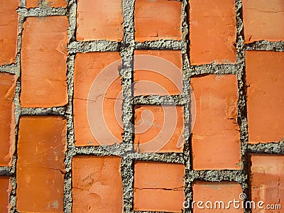 Red brick wall Stock Photo