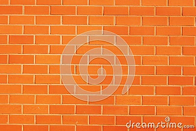 Red brick wall background - texture pattern for continuous replicate. Brick wall background for text and picture. Orange backgroun Stock Photo