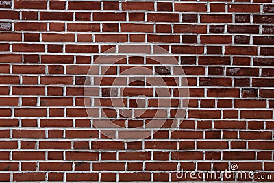 Red brick wall background - texture pattern Stock Photo