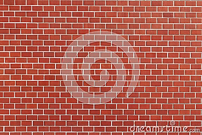 Red brick wall with white cement pattern texture, vintage background for copy space Stock Photo