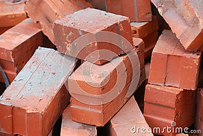 Red Bricks Stock Photo