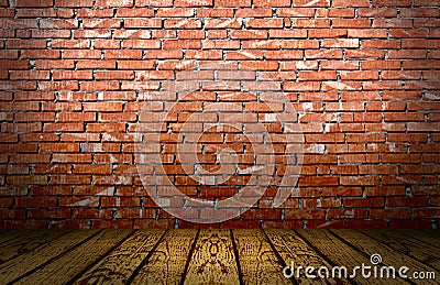 Red Bricks Stage Stock Photo