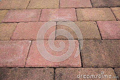 red bricks / stone floor Stock Photo