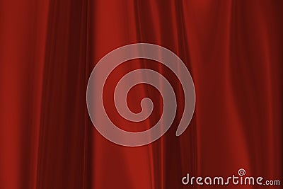 Red bright curtain for digital show Stock Photo