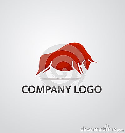 Red bull logo Vector Illustration