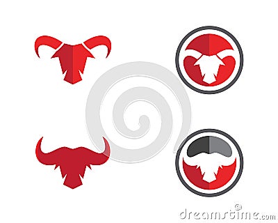 Red Bull Taurus Logo Template Vector Illustration