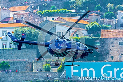 Red Bull TV Helicopter Editorial Stock Photo