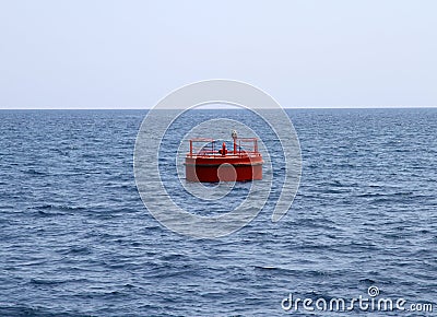 Red buoy Stock Photo