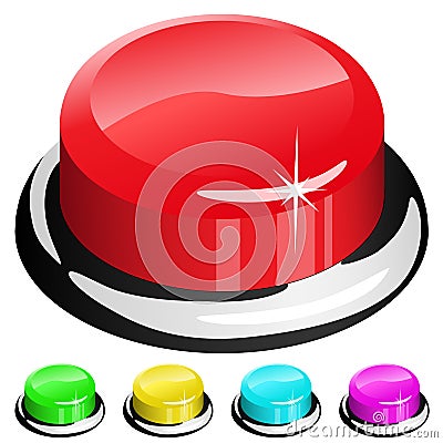 Red button Vector Illustration