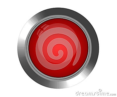 Red Button Stock Photo