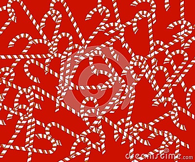 Red Candy Canes Background Stock Photo