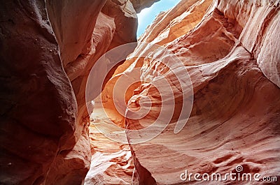 Red canyon in Eilat mountains, Israel. Stock Photo