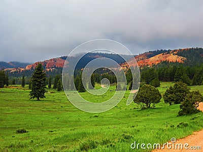 Red Canyon Landscape in Southern Utah Stock Photo