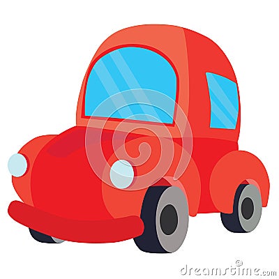 Red car Vector Illustration