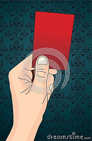 Red card Vector Illustration