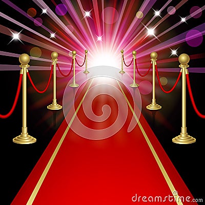 Red carpet Vector Illustration