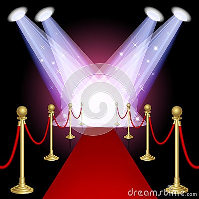 Red carpet Vector Illustration