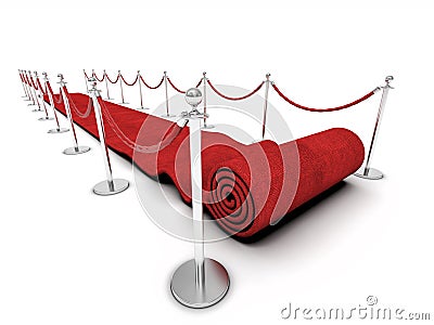 Red carpet Stock Photo