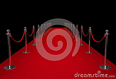 Red carpet Stock Photo