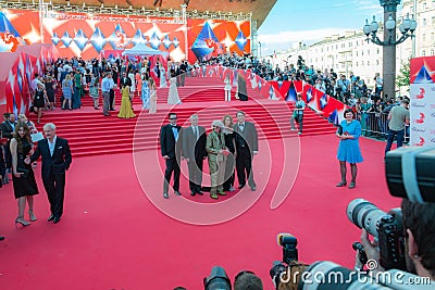 The red carpet of the MIFF 38 - opening of the Festival. Editorial Stock Photo