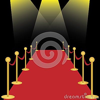 Red carpet Vector Illustration