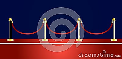 Red carpet vector Vector Illustration