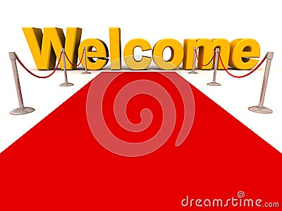 Red carpet welcome Stock Photo