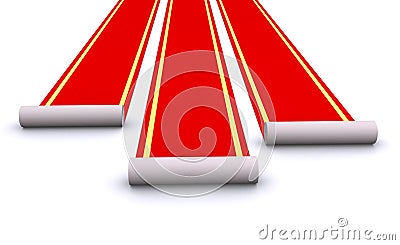 Red carpets Stock Photo