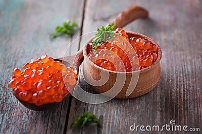 Red caviar Stock Photo