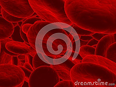 Red cells- 3D illustration Cartoon Illustration