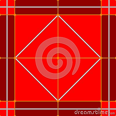 Red ceramic tiles Vector Illustration