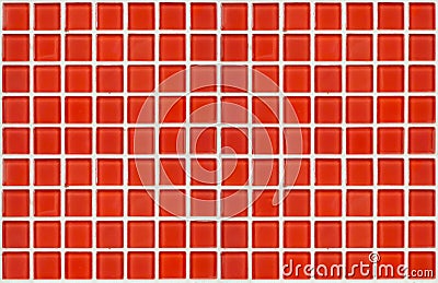 Red ceramic tiles Stock Photo