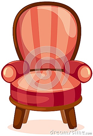 Red chair Vector Illustration