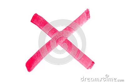 Red Check Mark Stock Photo