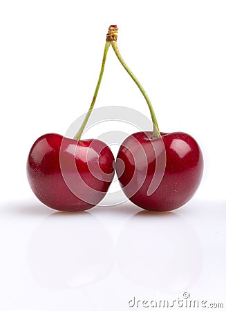 Red cherries Stock Photo