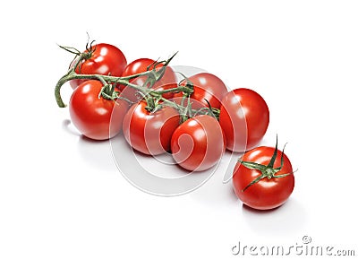 Red cherry tomatoes Stock Photo