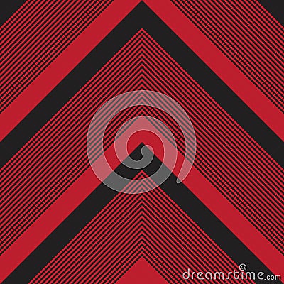 Red Chevron Diagonal Stripes seamless pattern background Vector Illustration
