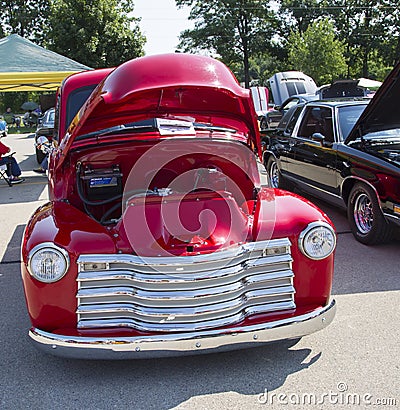 Red Chevy Antique Pick Up Truck Editorial Stock Photo