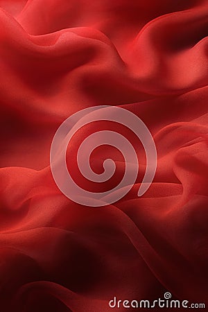 Red chiffon Stock Photo