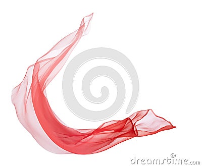 Red chiffon Stock Photo