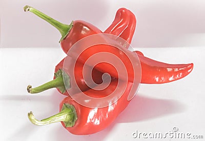 RED CHILLI HOT SPICY INGRIDIENT FRESH Stock Photo