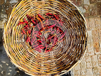 Red chilli organic real taste Stock Photo