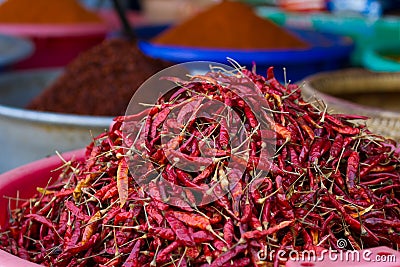 Red Chilli Peppers Stock Photo