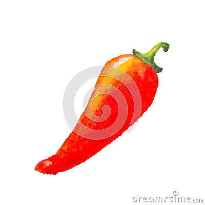 Red chilly pepper Vector Illustration
