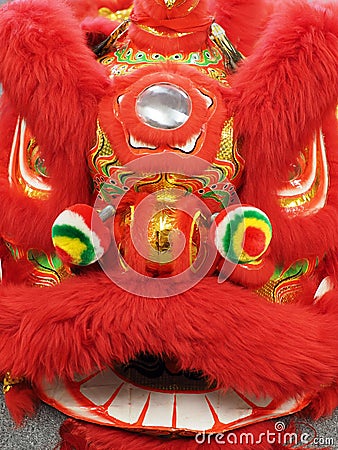 Red Chinese Dragon for Chinese New Year Stock Photo