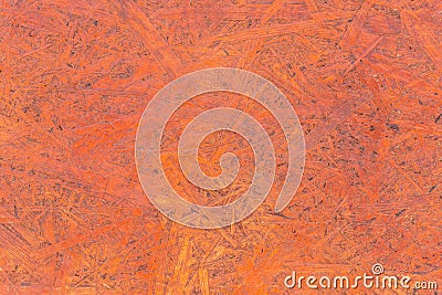 Red chipboard brown particleboard pattern pressed wood material surface texture background Stock Photo
