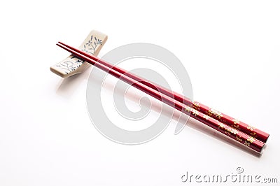 Red Chopstick, object Stock Photo
