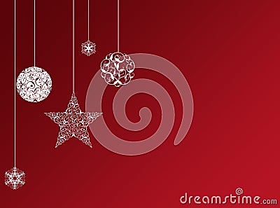 Red christmas background Stock Photo