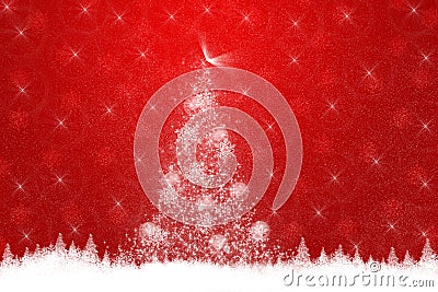 Red christmas background Stock Photo